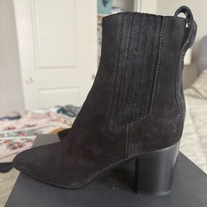 Rag & Bone Black Suede Booties
